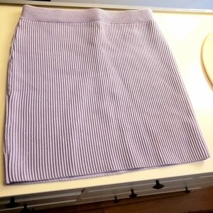 Ribbed mini skirt in lilac